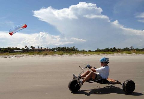 Cruising in Buggy on Kite Beach