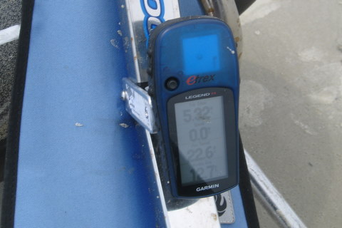 GPS mouned on Buggy Down-tube